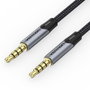Vention Cable de Audio Estéreo BAQHD Jack 3.5mm TRRS Macho a Macho, 0,5 m, Gris